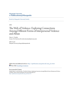 The Web of Violence: Exploring Connections Among Different Forms