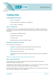 Trading Units