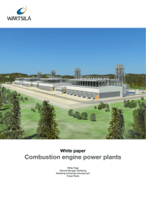 Combustion engine power plants