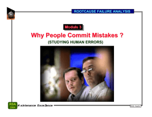 Why People Commit Mistakes