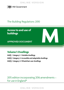 Access to and use of buildings