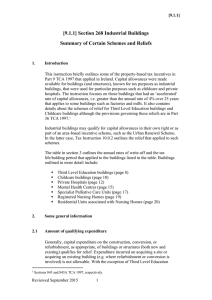 [9.1.1] Section 268 Industrial Buildings Summary of Certain