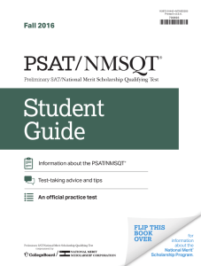 Official Student Guide - SAT Suite of Assessments