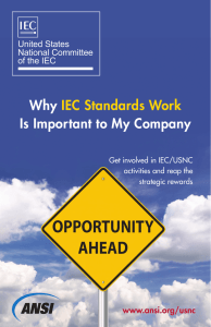 Why IEC Standards Work Is Important to My Company