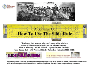 How To Use The Slide Rule - International Slide Rule Museum