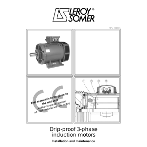 Drip-proof 3-phase induction motors