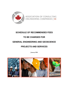 2016 General Guidelines For Fees Charged by - ACEC