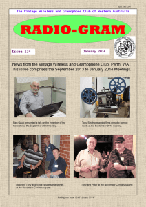 RADIO-GRAM - Welcome Page