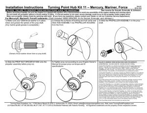 Installation Instructions - Turning Point Propellers