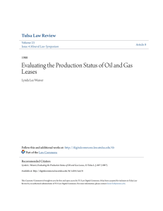 Evaluating the Production Status of Oil and Gas Leases