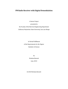 FM Radio Receiver with Digital Demodulation