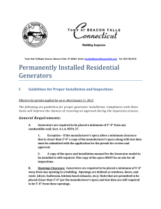 Permanently Installed Residential Generators