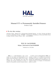 Manual UT vs Permanently Installed Sensors