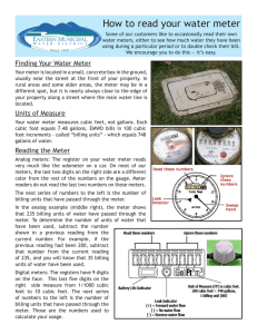 How to read your water meter