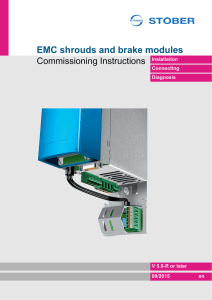 Commissioning Instructions EMC shrouds and brake modules