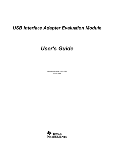 USB Interface Adapter Evaluation Module