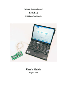 SPUSI2 USB Interface Dongle User Guide