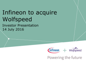 Infineon to acquire Wolfspeed
