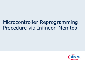 Microcontroller Reprogramming Procedure via Infineon Memtool