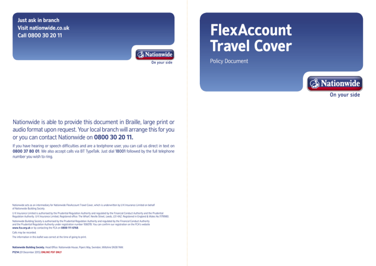 halifax flex account travel insurance