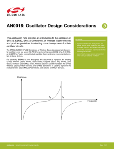 AN0016: Oscillator Design Considerations
