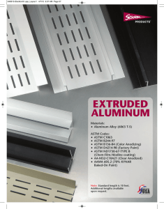 extruded aluminum - Stockton Products