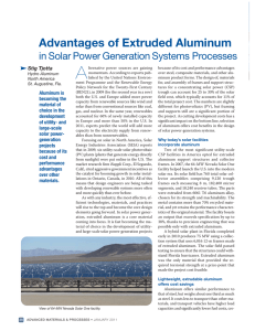 Advantages of Extruded Aluminum in Solar
