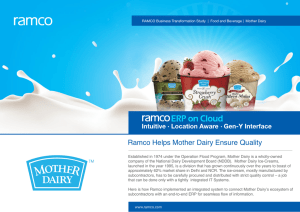 Mother Dairy Case Study