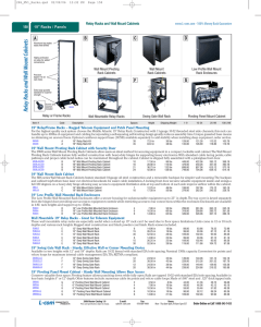 Relay Racks and Wall Mount Cabinets - L-Com