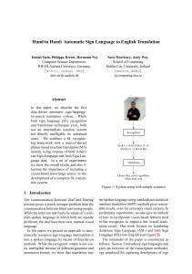 Hand in Hand: Automatic Sign Language to English Translation