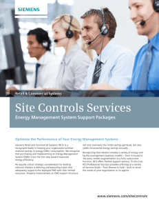 Siemens Site Controls Services