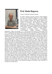Prof. Radu Rugescu