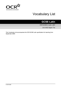 A402HT vocab list