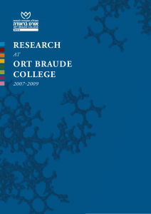 RESEARCH ORT BRAUDE COLLEGE