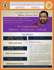 Sri Venkateswara Mahima – Vaibhavam