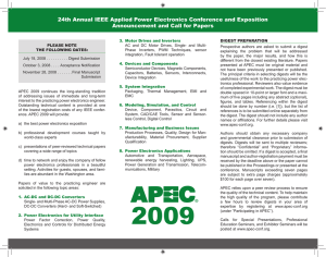 24th Annual IEEE Applied Power Electronics Conference and