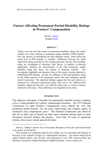 Factors Affecting Permanent Partial Disability Ratings in Workers