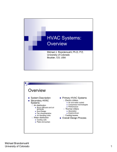 HVAC Systems: Overview - University of Colorado Boulder