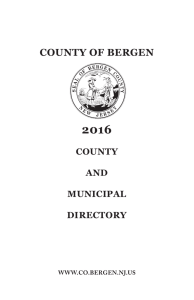 county of bergen 2016 county and municipal directory