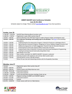 ANREP-NACDEP Joint Conference Schedule June 26