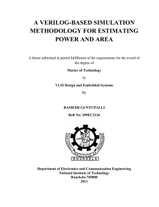 a verilog-based simulation methodology for estimating