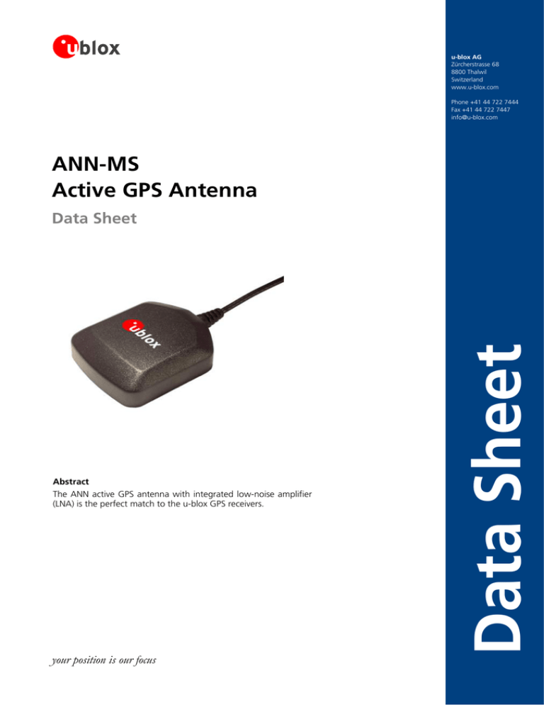 HQRP Active GPS Antenna With MCX Connector (5m Cable) - ANN-MS-2-005 Replacement