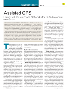 Assisted GPS - University of New Brunswick