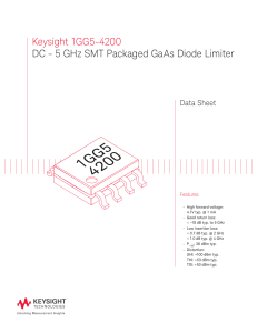 1GG5-4200 DC - 5 GHz SMT Packaged GaAs Diode