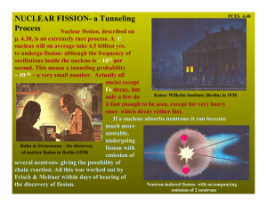 Nuclear Physics - fission, fusion, and the stars