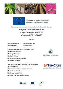 Project Team Member List