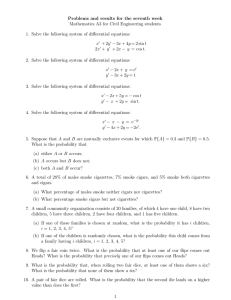 Material for Practice Class 7. SYSTEMS OF DIFFERENTIAL