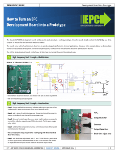 How to Turn an EPC Development Board into a Prototype