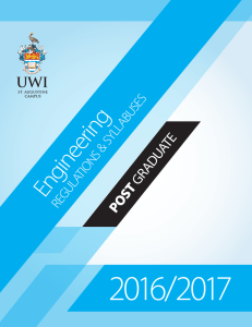 Engineering - UWI St. Augustine - The University of the West Indies