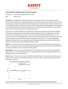 Technical Note: Repetitive peak and inrush currents